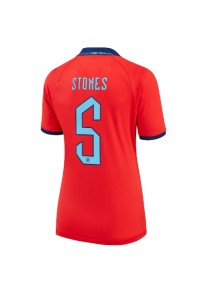 Fotbalové Dres Anglie John Stones #5 Dámské Venkovní Oblečení MS 2022 Krátký Rukáv